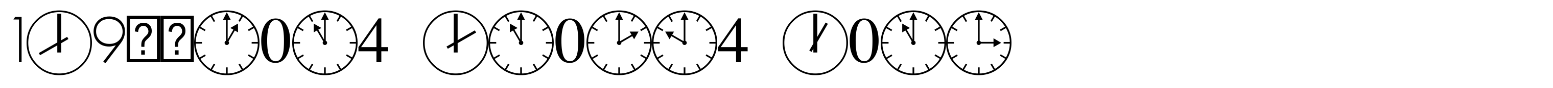 PIXymbols Clocks Bold